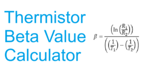 thermistor beta value calculator