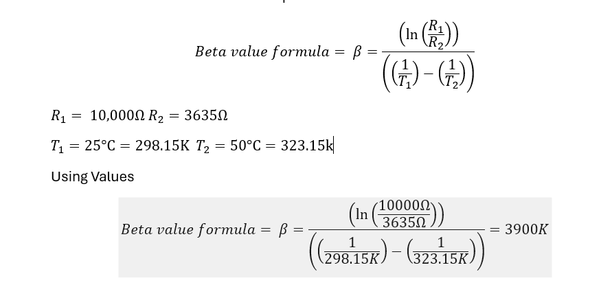 beta formula proven with example