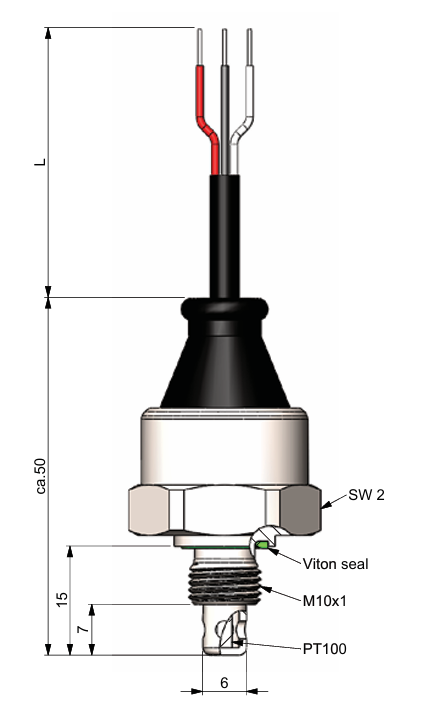 0.5V to 4.5V temp sensor dimensions